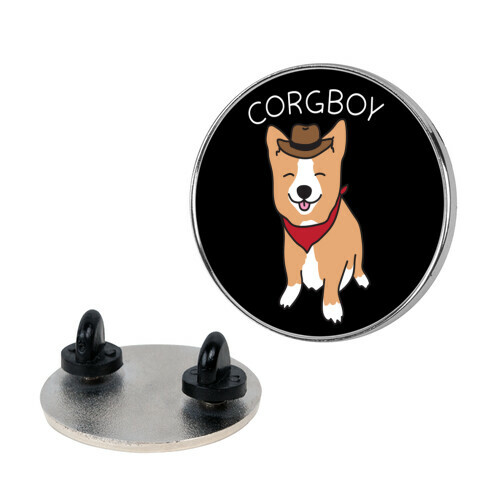 Corgboy Cowboy Corgi Pin