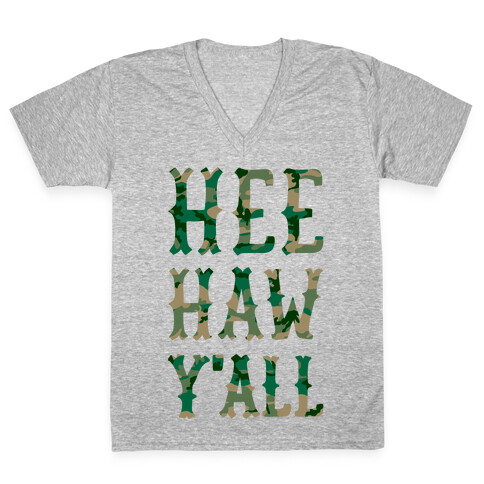 Hee Haw Y'all V-Neck Tee Shirt