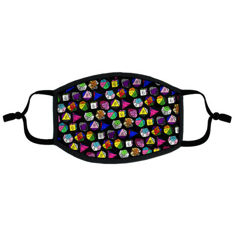 LGBTQ+ Pride Dice Flat Face Mask