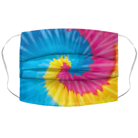 LGBTie dye: Pan Accordion Face Mask