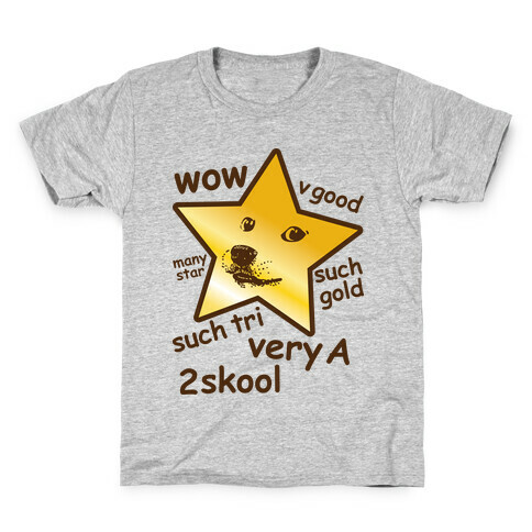 Gold Star Doge Kids T-Shirt