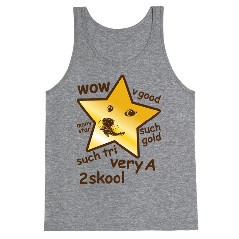 Gold Star Doge Tank Top