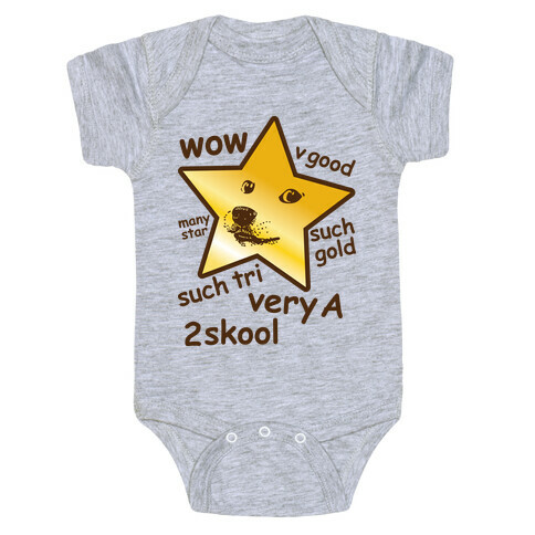 Gold Star Doge Baby One-Piece
