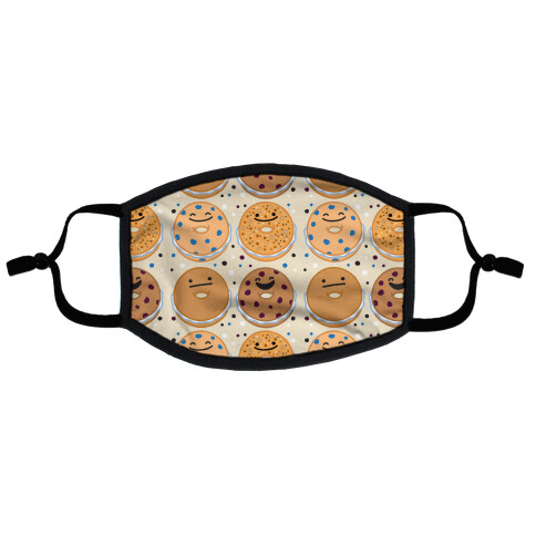 Bagels Are Everything Pattern Flat Face Mask