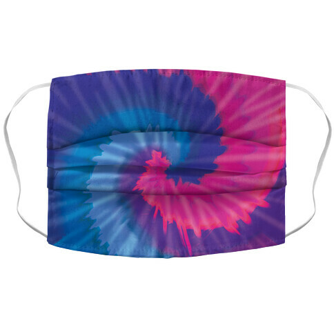 LGBTie dye: Bi Accordion Face Mask