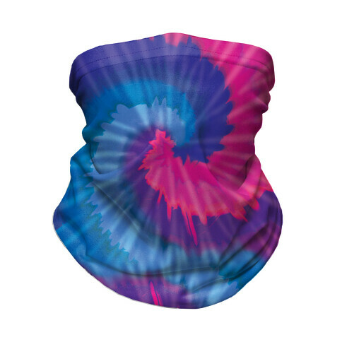 LGBTie dye: Bi Neck Gaiter