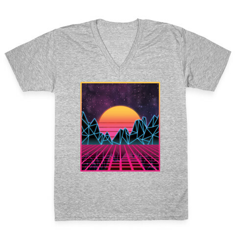 Synthwave V-Neck Tee Shirt