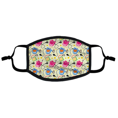 Hit Clips Pattern Flat Face Mask