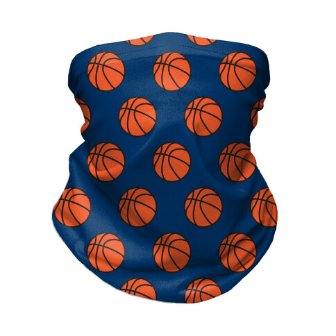 Basketball Pattern Neck Gaiter