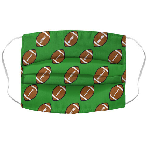 Football Pattern Accordion Face Mask