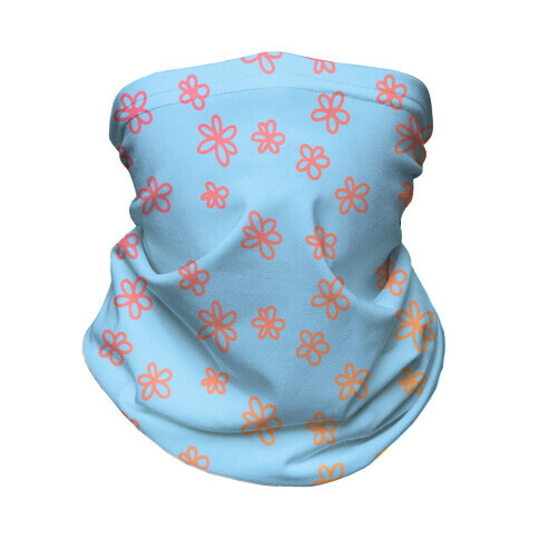 Tiny Little Gradient Flowers Neck Gaiter