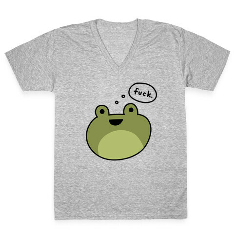 F*** Frog (Uncensored) V-Neck Tee Shirt