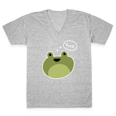 F*** Frog (Uncensored) V-Neck Tee Shirt