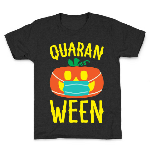 Quaran-Ween White Print Kids T-Shirt