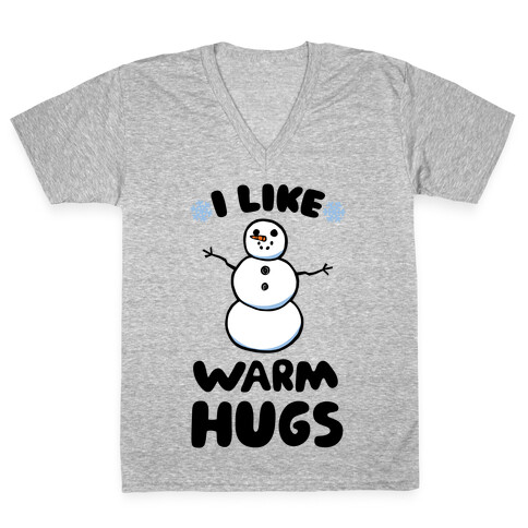 I Like Warm Hugs V-Neck Tee Shirt