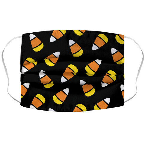 Candy Corn Pattern Accordion Face Mask