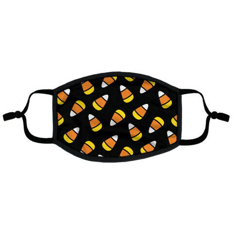 Candy Corn Pattern Flat Face Mask