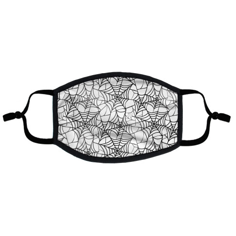 Spider Web Pattern Flat Face Mask