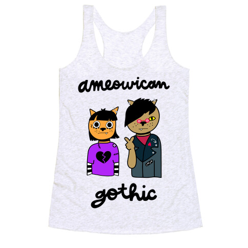 Ameowican Gothic Racerback Tank Top