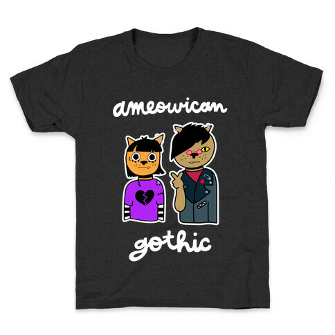 Ameowican Gothic Kids T-Shirt