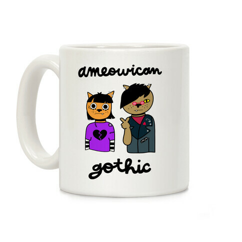 Ameowican Gothic Coffee Mug