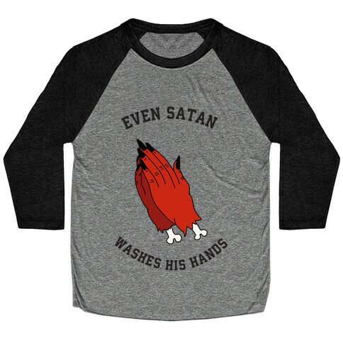 Sanitary Satan Baseball Tee