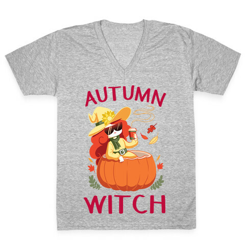 Autumn witch V-Neck Tee Shirt