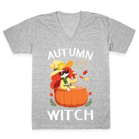 Autumn witch V-Neck Tee Shirt