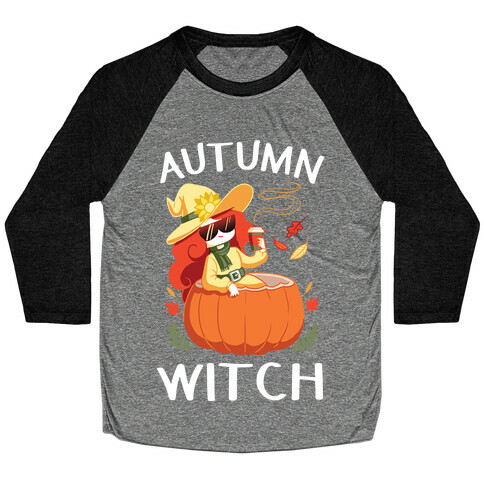 Autumn witch Baseball Tee