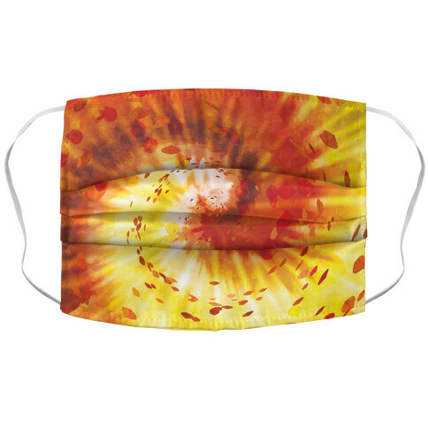 Autumn Tie Dye Accordion Face Mask