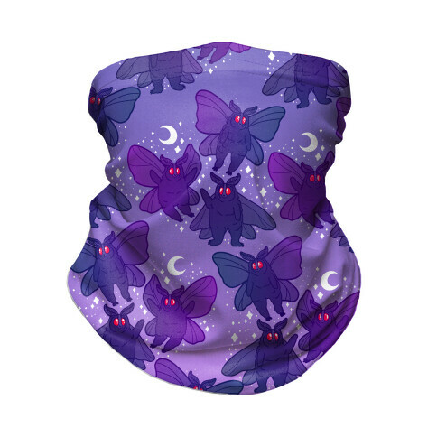 Chubby Mothman Nighttime Pattern Neck Gaiter