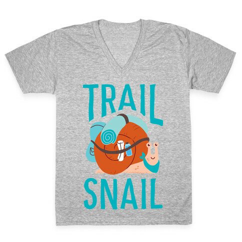 Trail Snail V-Neck Tee Shirt