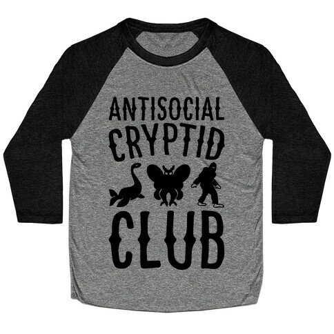 Antisocial Cryptid Club Baseball Tee