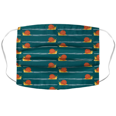 snail trail pattern Accordion Face Mask