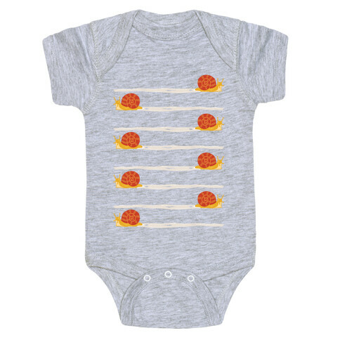 snail trail pattern Baby One-Piece