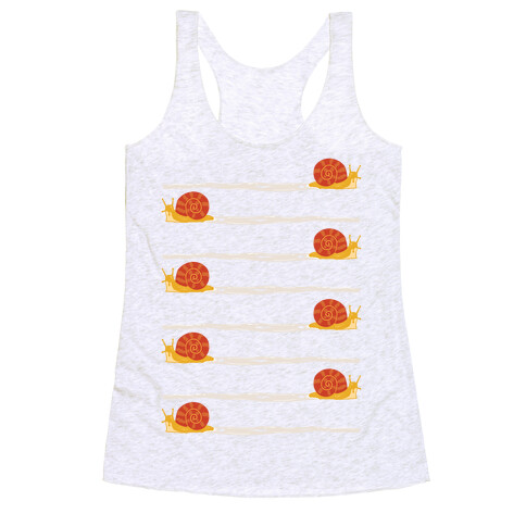 snail trail pattern Racerback Tank Top