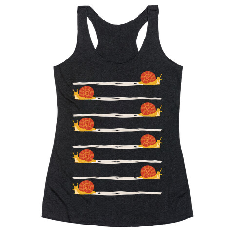 snail trail pattern Racerback Tank Top