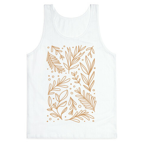 Tan Botanicals Tank Top