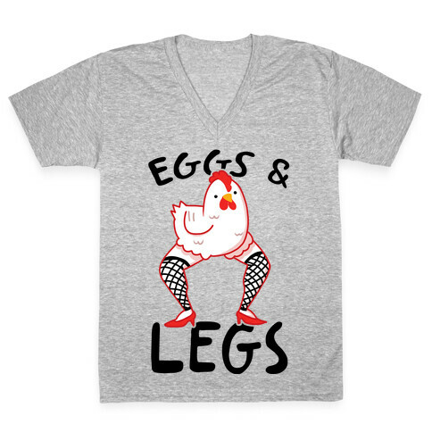 Eggs & Legs V-Neck Tee Shirt