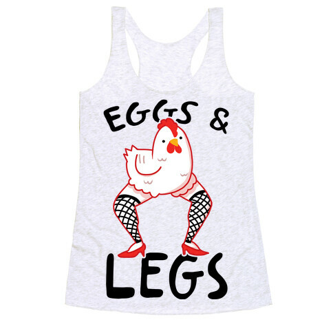 Eggs & Legs Racerback Tank Top