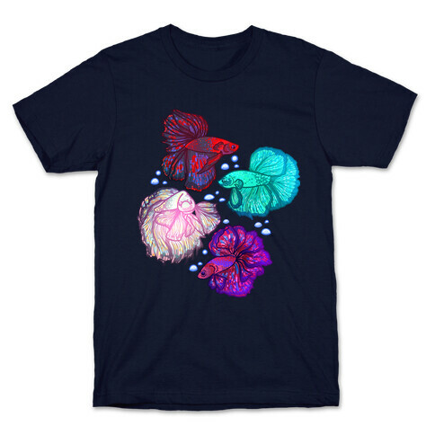 Beta Fish Pattern T-Shirt