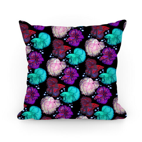 Beta Fish Pattern Pillow