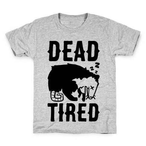 Dead Tired Possum Parody Kids T-Shirt