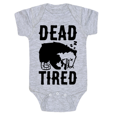 Dead Tired Possum Parody Baby One-Piece