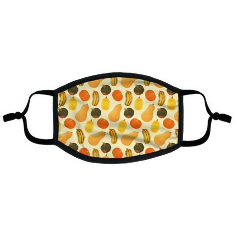 Squash Pattern Flat Face Mask