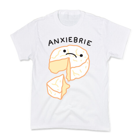 Anxie-brie Anxious Cheese Kids T-Shirt