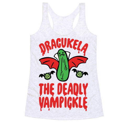 Dracukela Cucumber Parody Racerback Tank Top