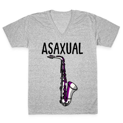 Asaxual  V-Neck Tee Shirt