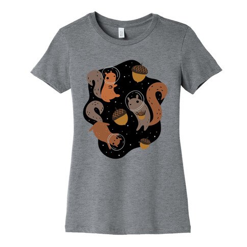 Squirrels In Space Womens T-Shirt