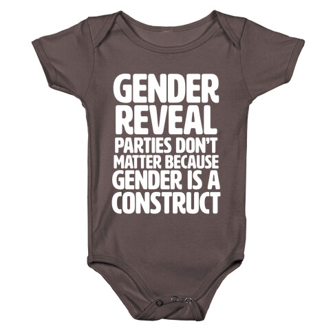 Gender Reveal? It's a Construct! Baby One-Piece